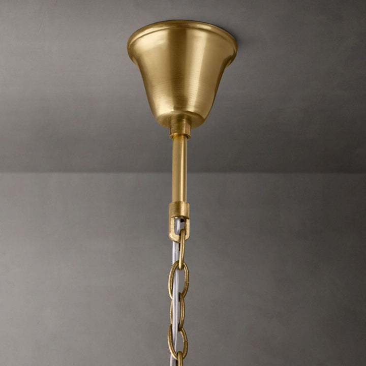 Ryan Tiered Round Triangular Crystal Chandelier 20"D
