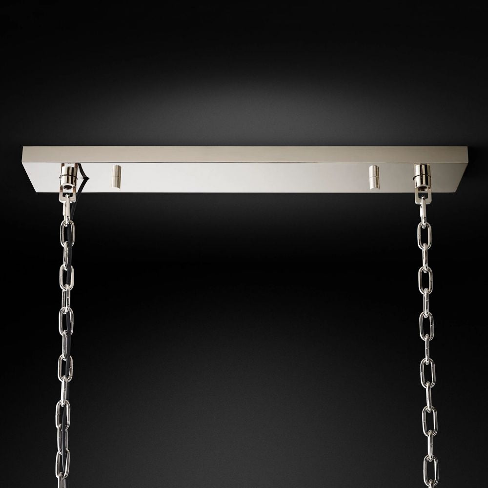 Ryan Tiered Triangular Crystal Chandelier 40" W
