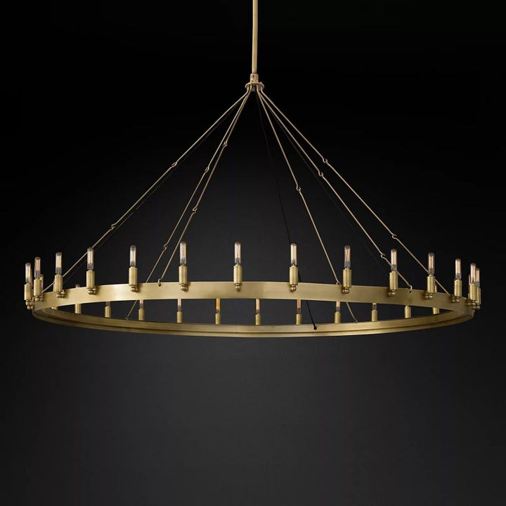 Camilo Vintage Filament Round Chandelier 63‘’D