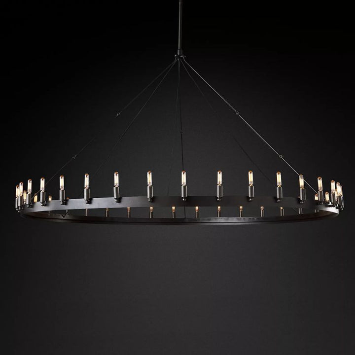 Camilo Vintage Filament Round Chandelier 73‘’D