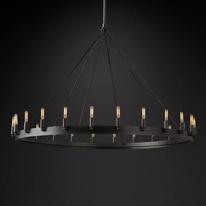 Camilo Vintage Filament Round Chandelier 50‘’D