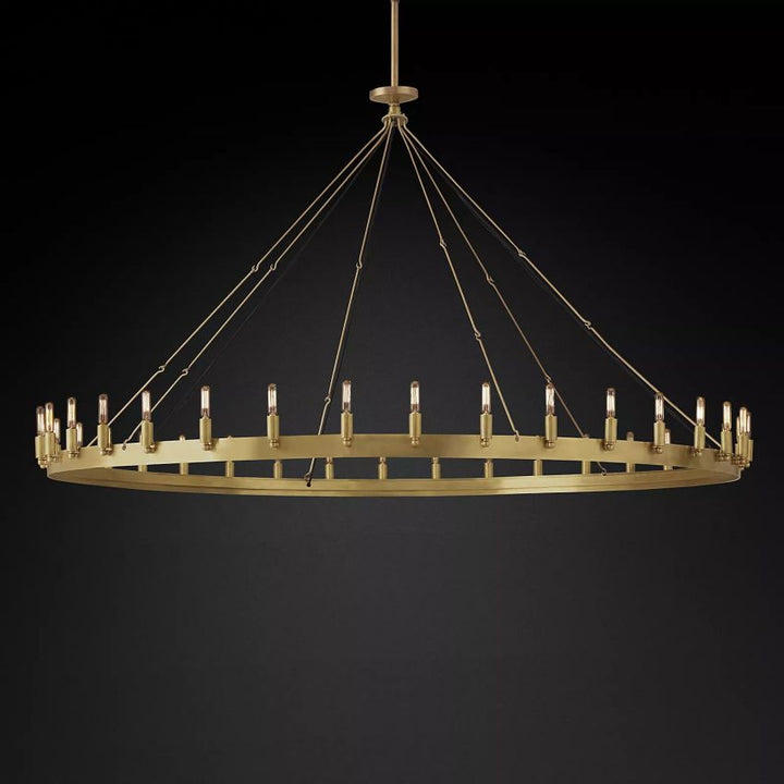 Camilo Vintage Filament Round Chandelier 73‘’D