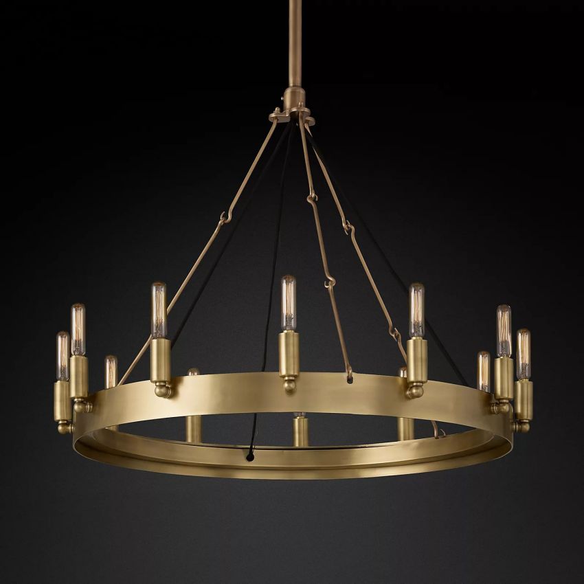 Camilo Vintage Filament Round Chandelier 26''D