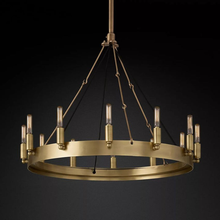 Camilo Vintage Filament Round Chandelier 26''D