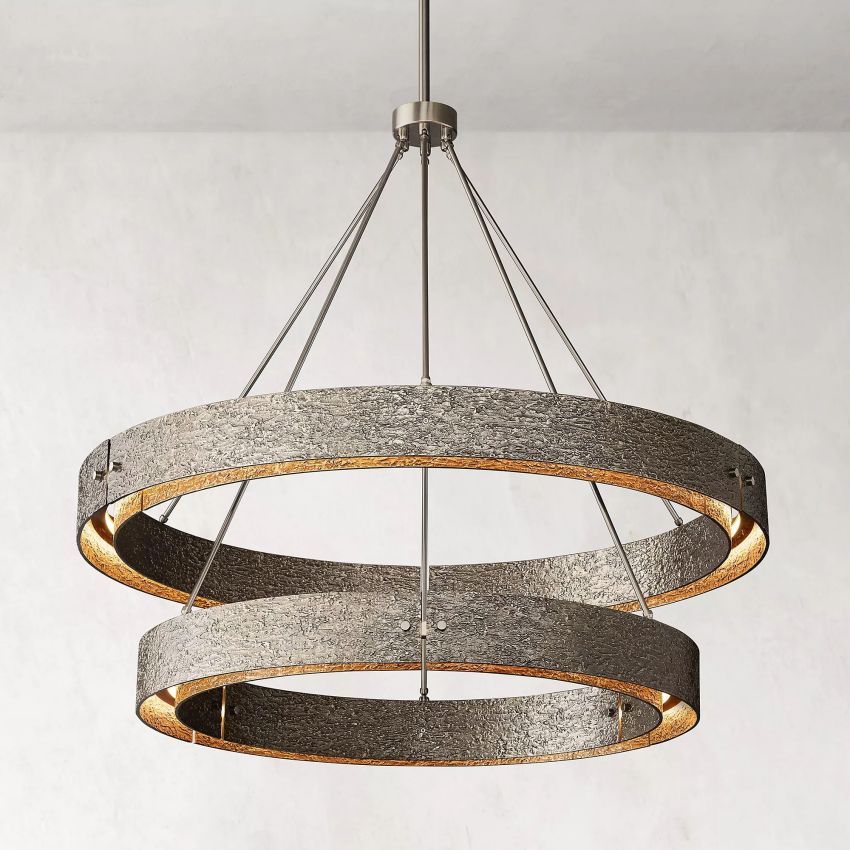 Arya 2-Tier Round Chandelier 60"