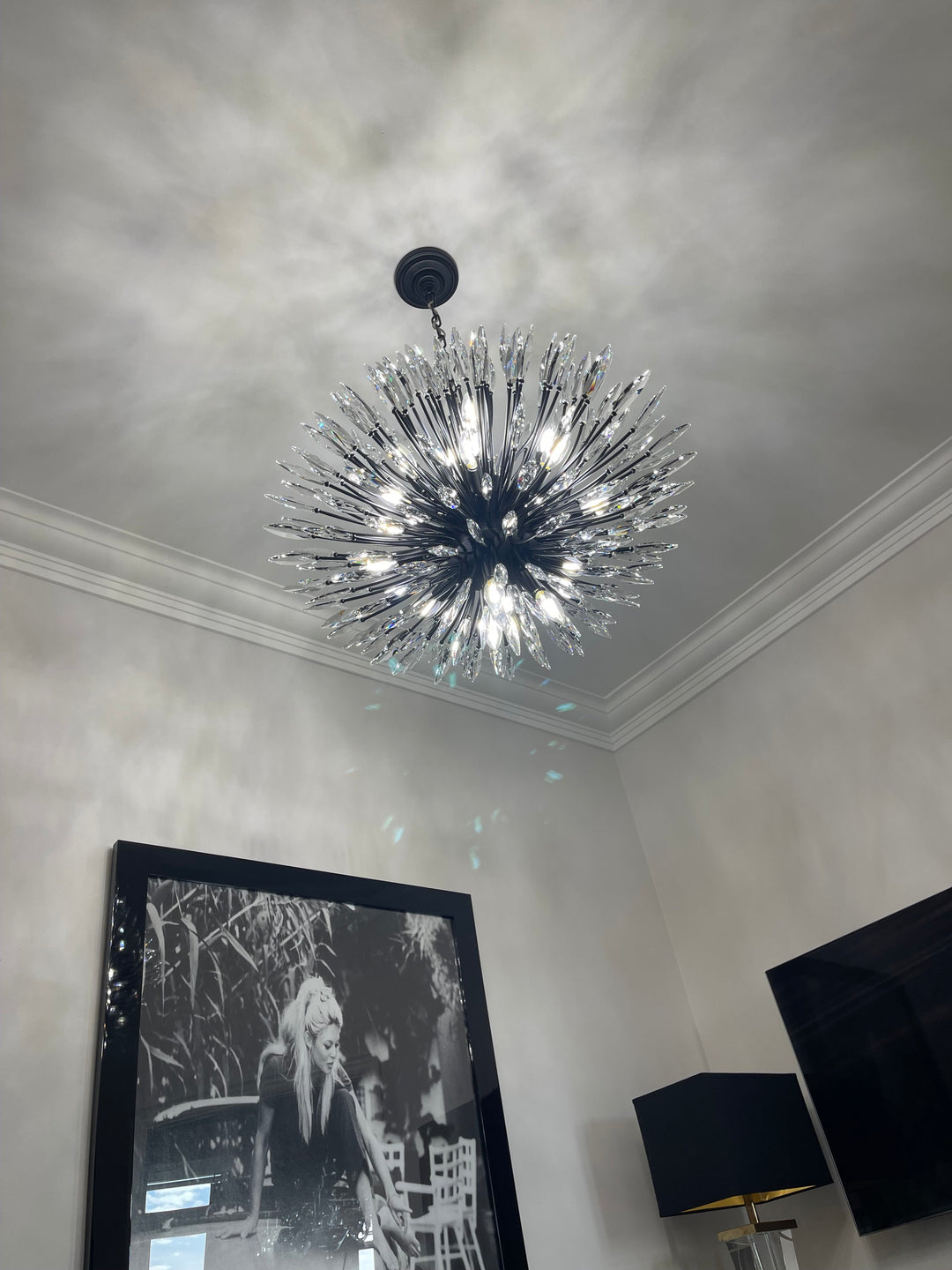 Lily Starburst Crystal Sputnik Chandelier