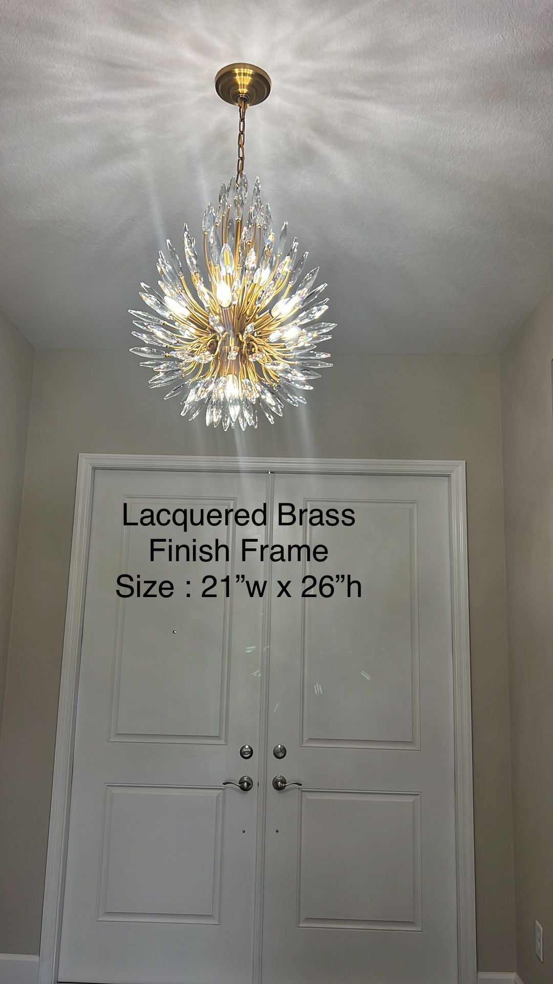 Lily Starburst Crystal Sputnik Chandelier