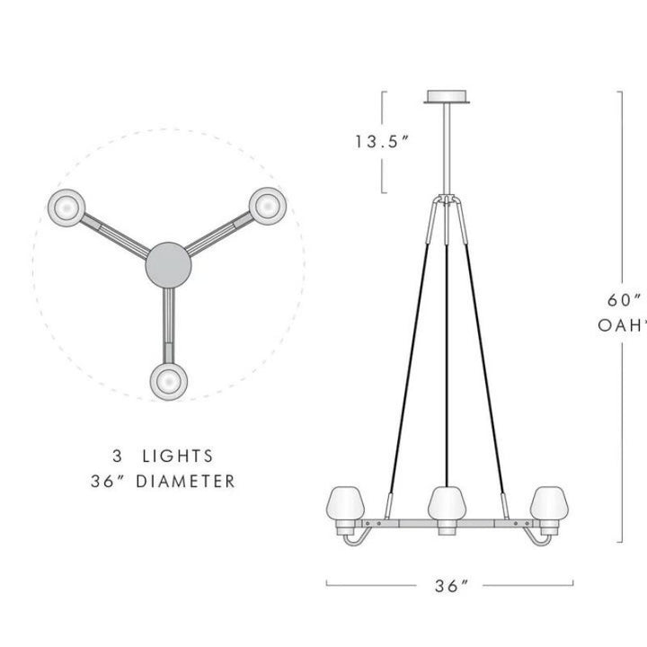 Osleride 3 Light Chandelier