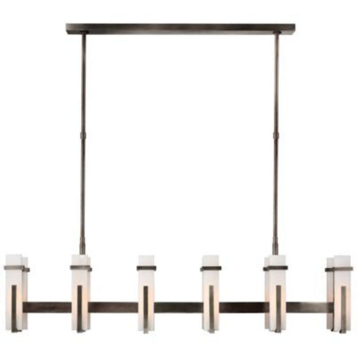 Alabaster Ian Malik Large Linear Chandelier